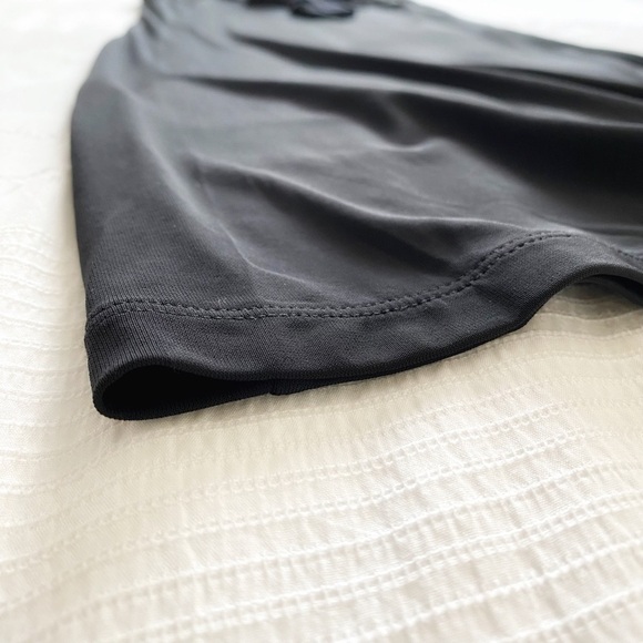 Shan BY SHAN BLACK SLEEVELESS MESH STRETCH JERSEY SHIFT MIDI SLIP DRESS - 8 - Picture 8 of 8